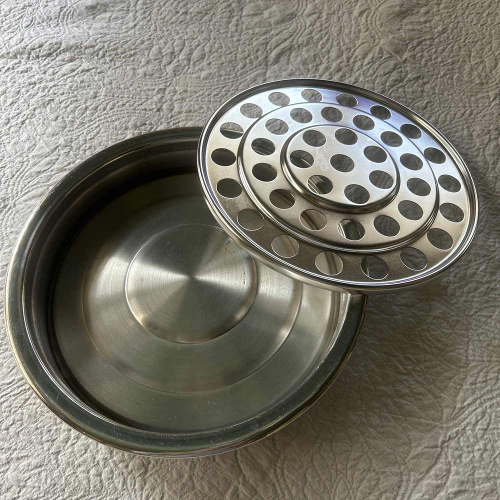 Artistic RW500 Silvertone stackable communion tray serves 40 Revell Ware