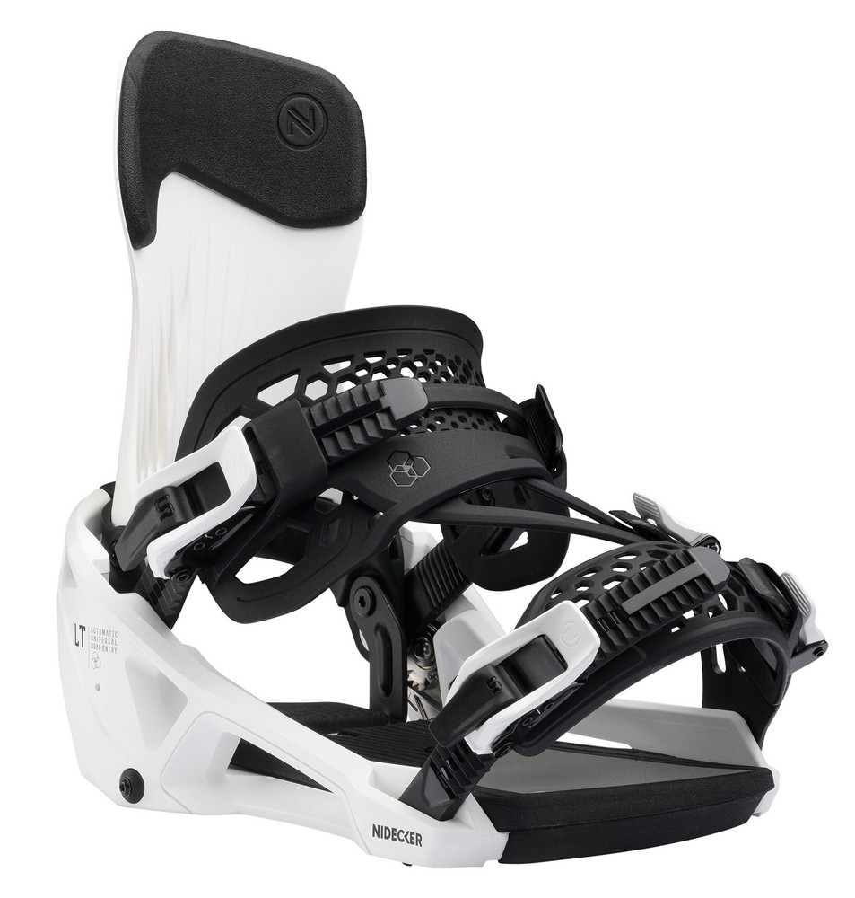 2026 Nidecker LT SuperMatic Drop In Snowboard Bindings White MEDIUM
