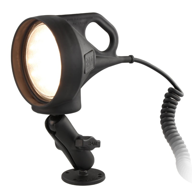RAM-B-152  RAM Drill-Down Mount with LED Spotlight...