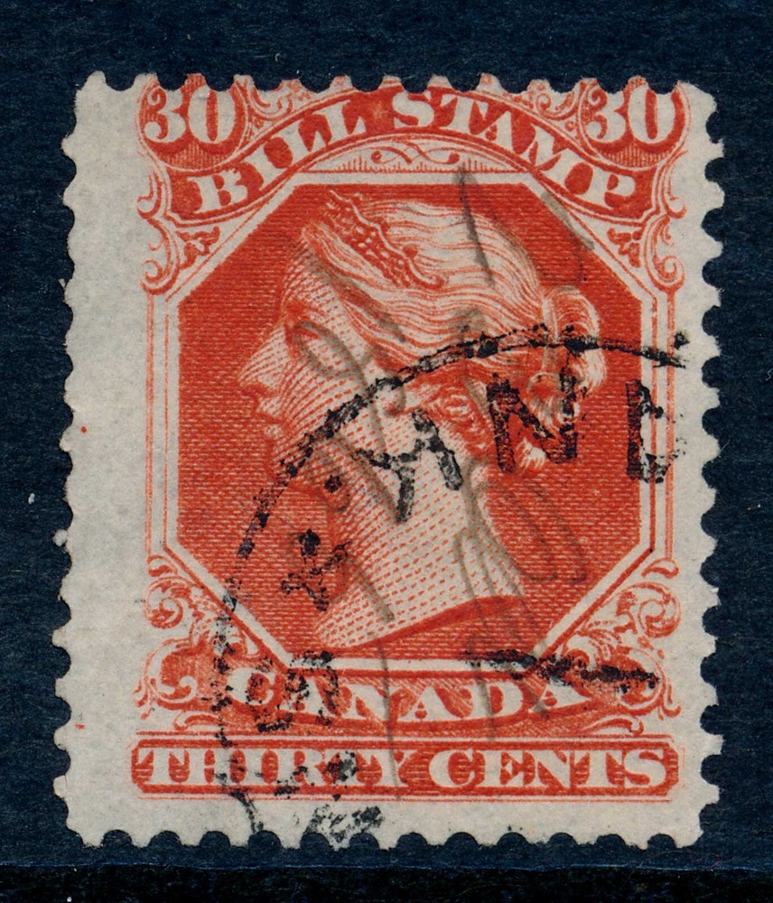 Canada FB30 Second Issue 30c Revenue Stamp, 1865 used