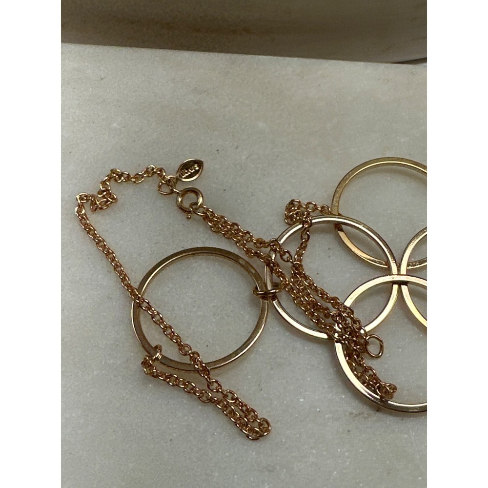 Vintage Avon Gilded Circles Necklace