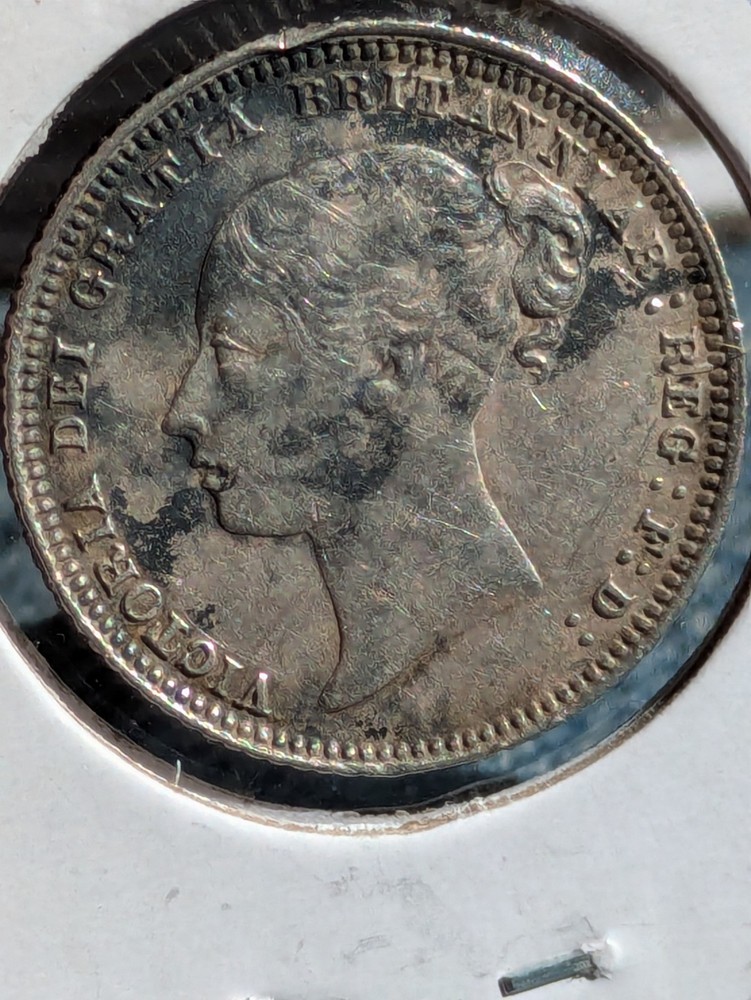 1872 Great Britain Silver 6 Pence Silver