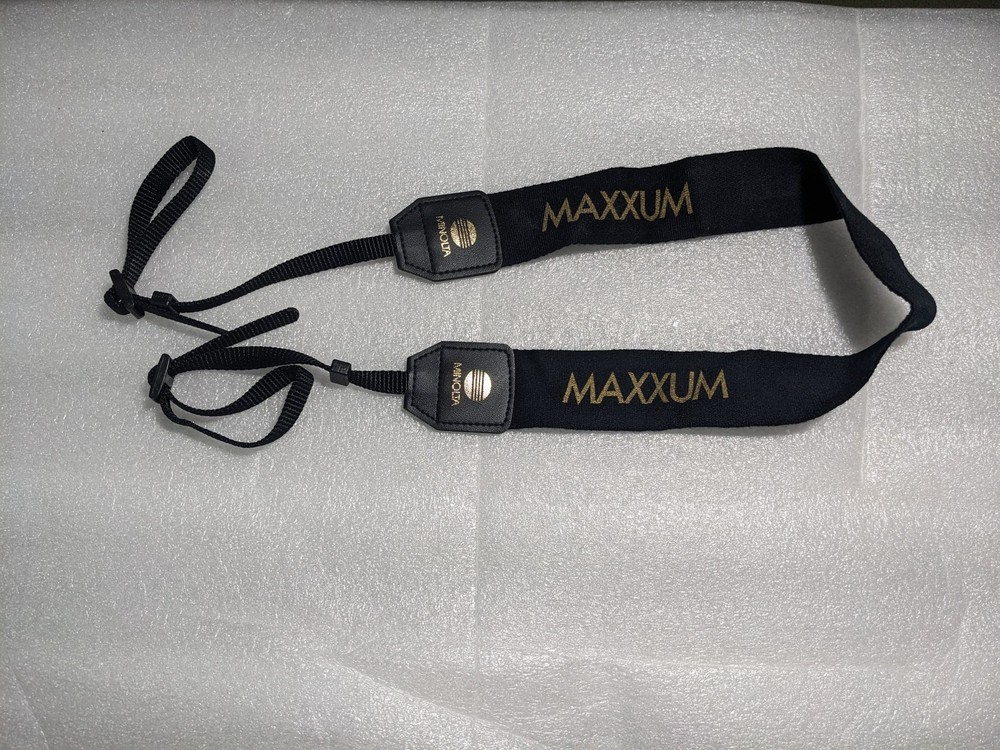 Minolta Maxxum Black Adjustable Camera Strap