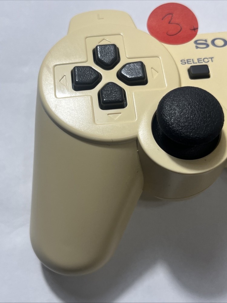 Sony PS3 Dualshock 3 Controller OEM Tested Working Yellowed Shell