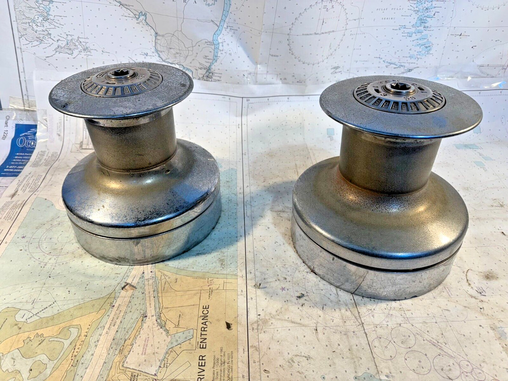 Lewmar Three Speed 48 Winches, a pair.