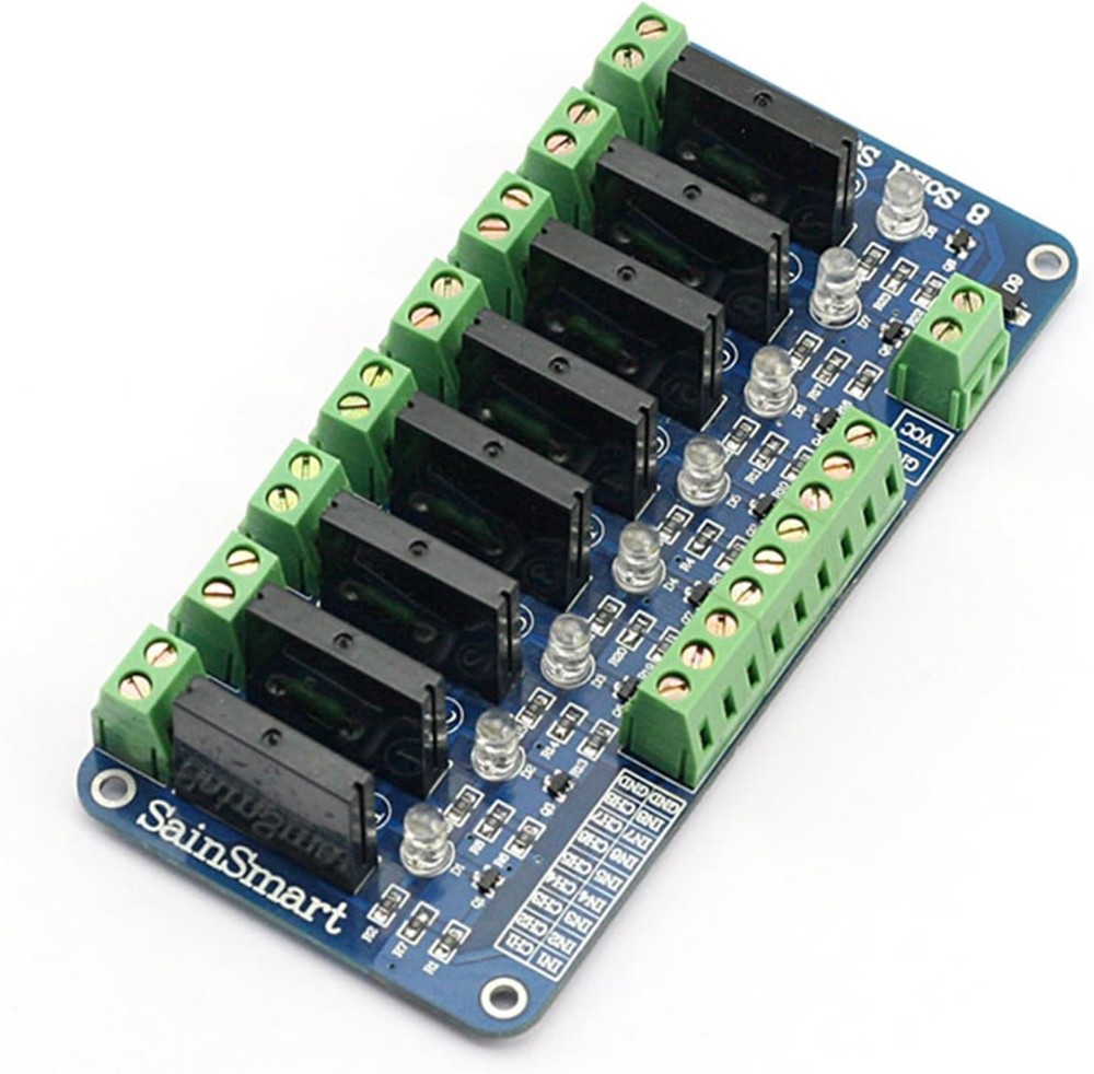 8-Channel Solid State Relay Module for Arduino and Microcontroller Projects