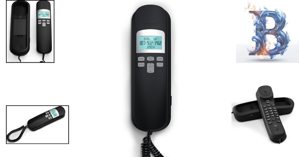 Corded Telephone with Essential Features: Caller ID, Volume Control & Speed Dial