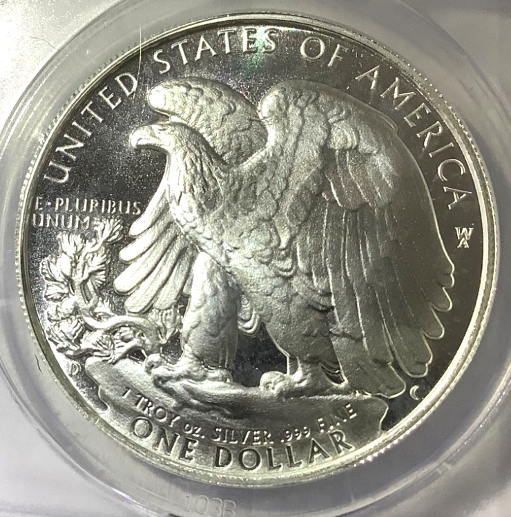 2011 Silver Eagle Restrike- Dan Carr- ANACS MS69-Cool token!