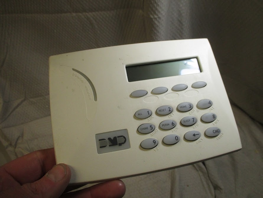 DMP 7060 LCD Keypad Thin Off White | Works Great