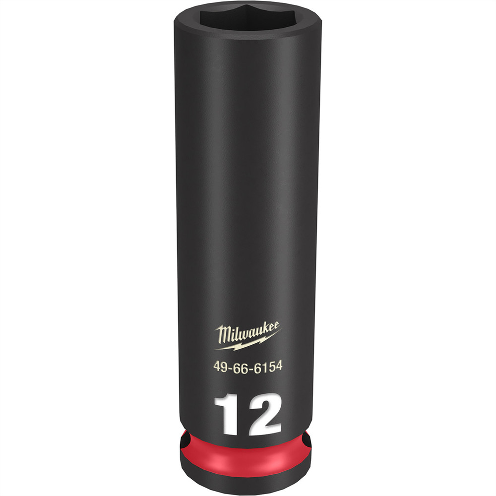 Milwaukee Tool SHOCKWAVE Impact Duty  3/8"Drive 12MM Deep 6 Point Socket