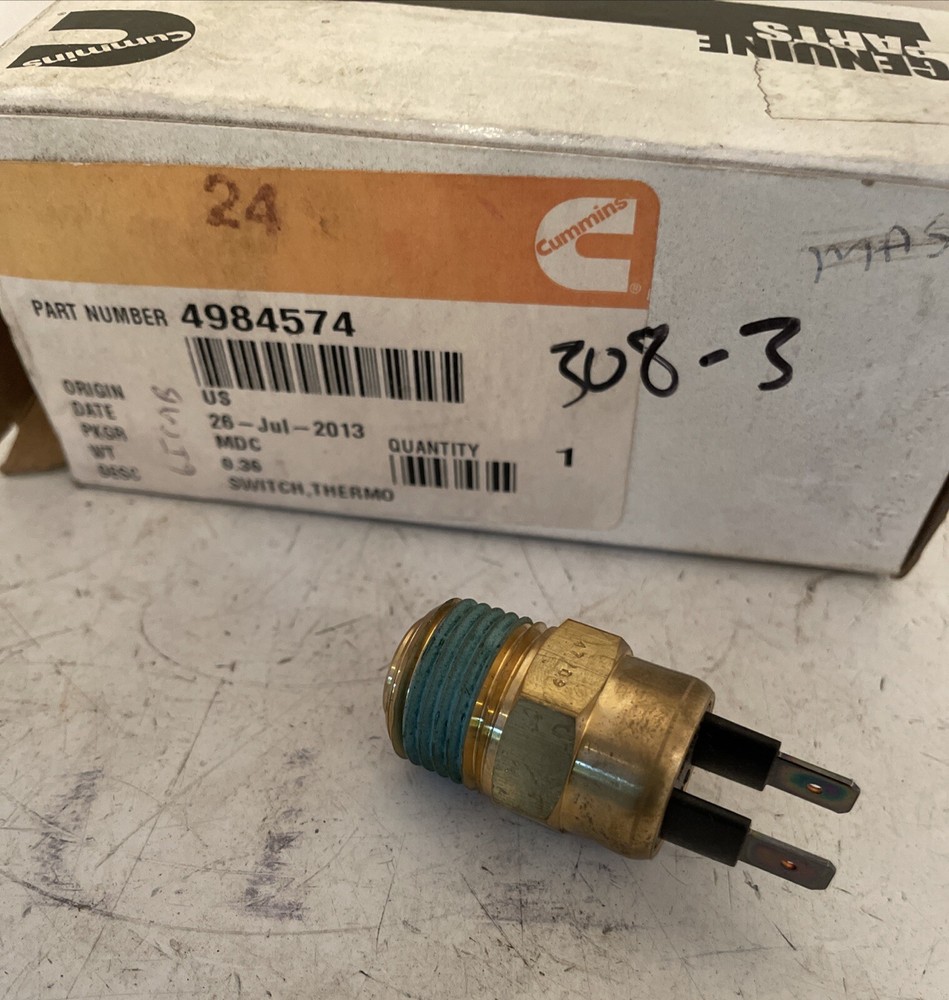 GENUINE CUMMINS SWITCH, THERMO 4984574 NEW OEM