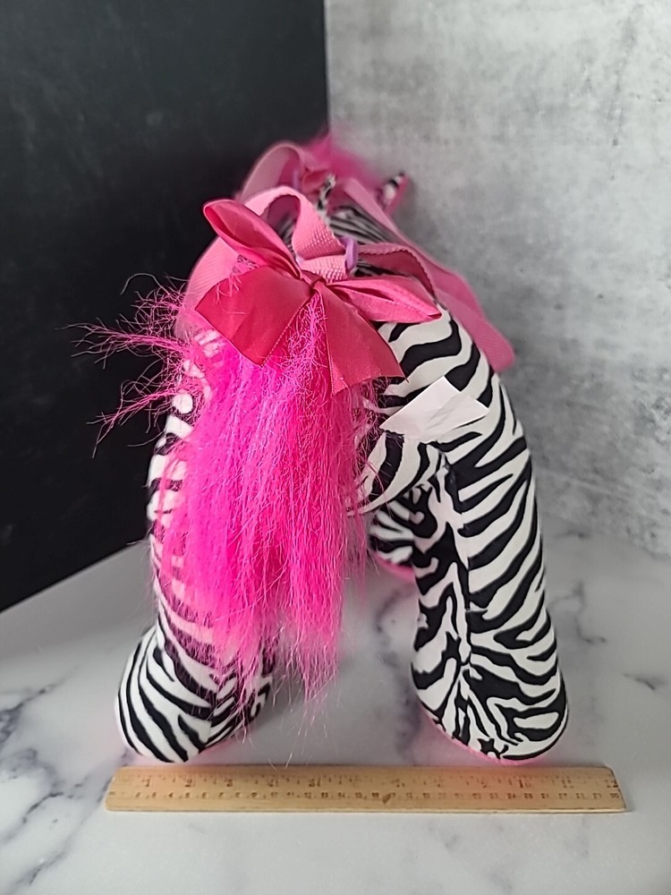 Kids Pink Haired Zebra Overnight Bag