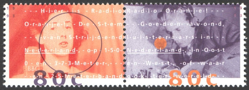 1993 Netherlands, Radio Orange during World War II, MNH