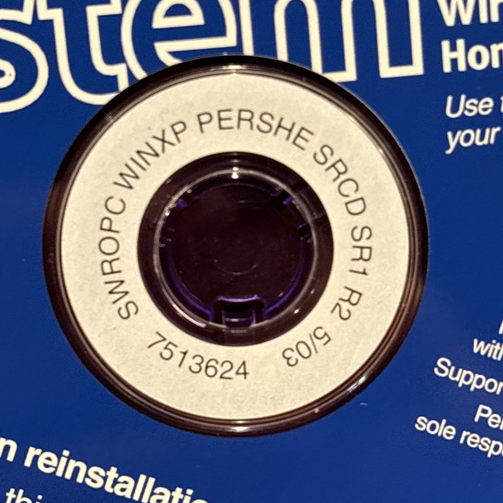 Vintage CD - Microsoft Windows XP Home Edition for Gateway