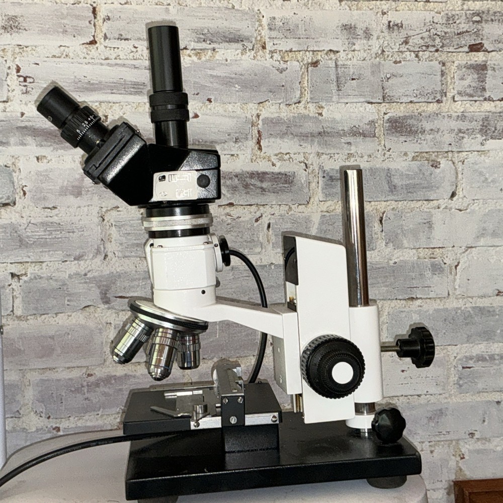 Trinocular Top Reflected Light Microscope w XY Stage polarizing kit