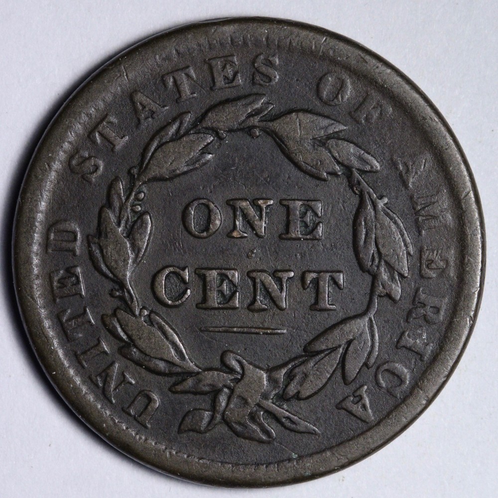 1838 Coronet Head Large Cent VF E110 ADOI