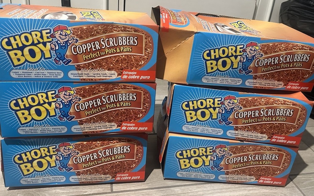 Chore Boy Copper Scrubber 36 Pieces Per Box.
