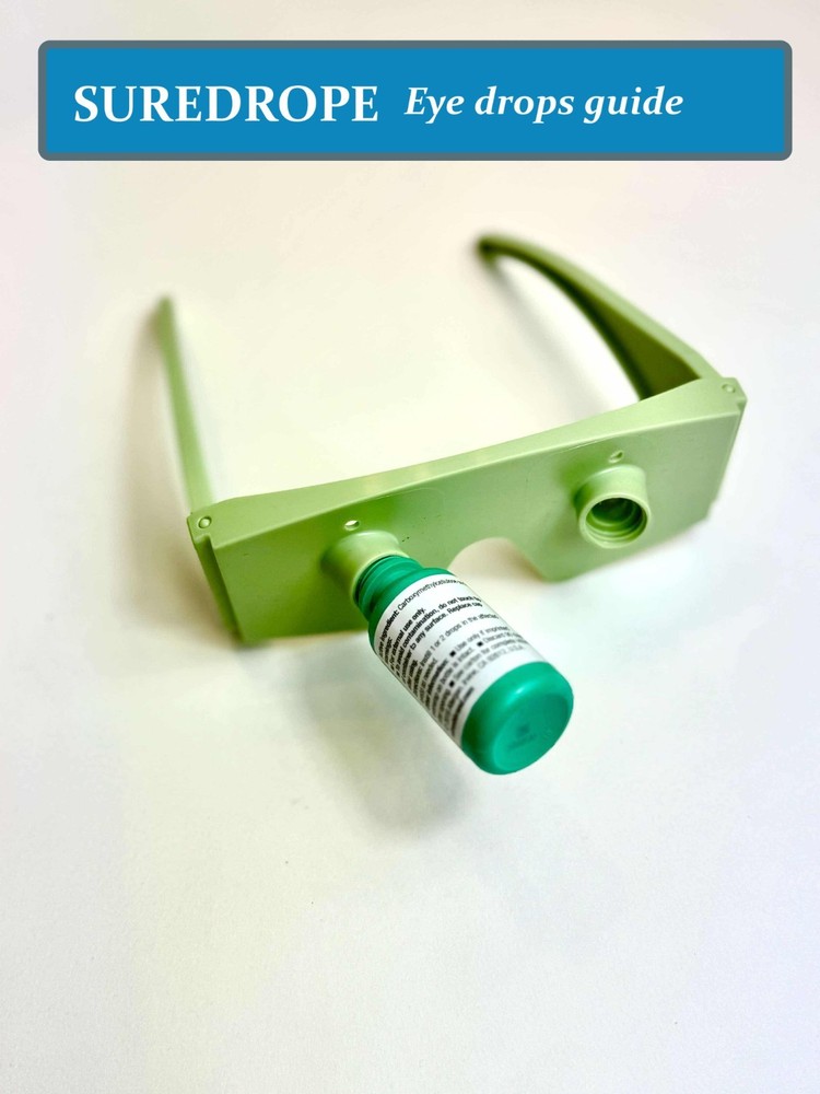 Eye Drop Guide Helper | Reusable Help Aim Fits Most round Bottles