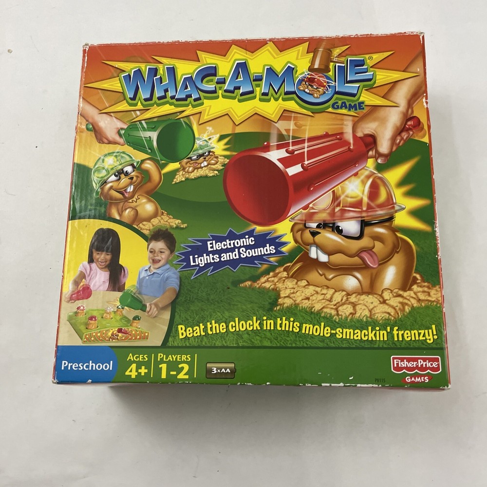 Fisher Price Whac-a-Mole Electronic Game ~Complete/Tested/Works!