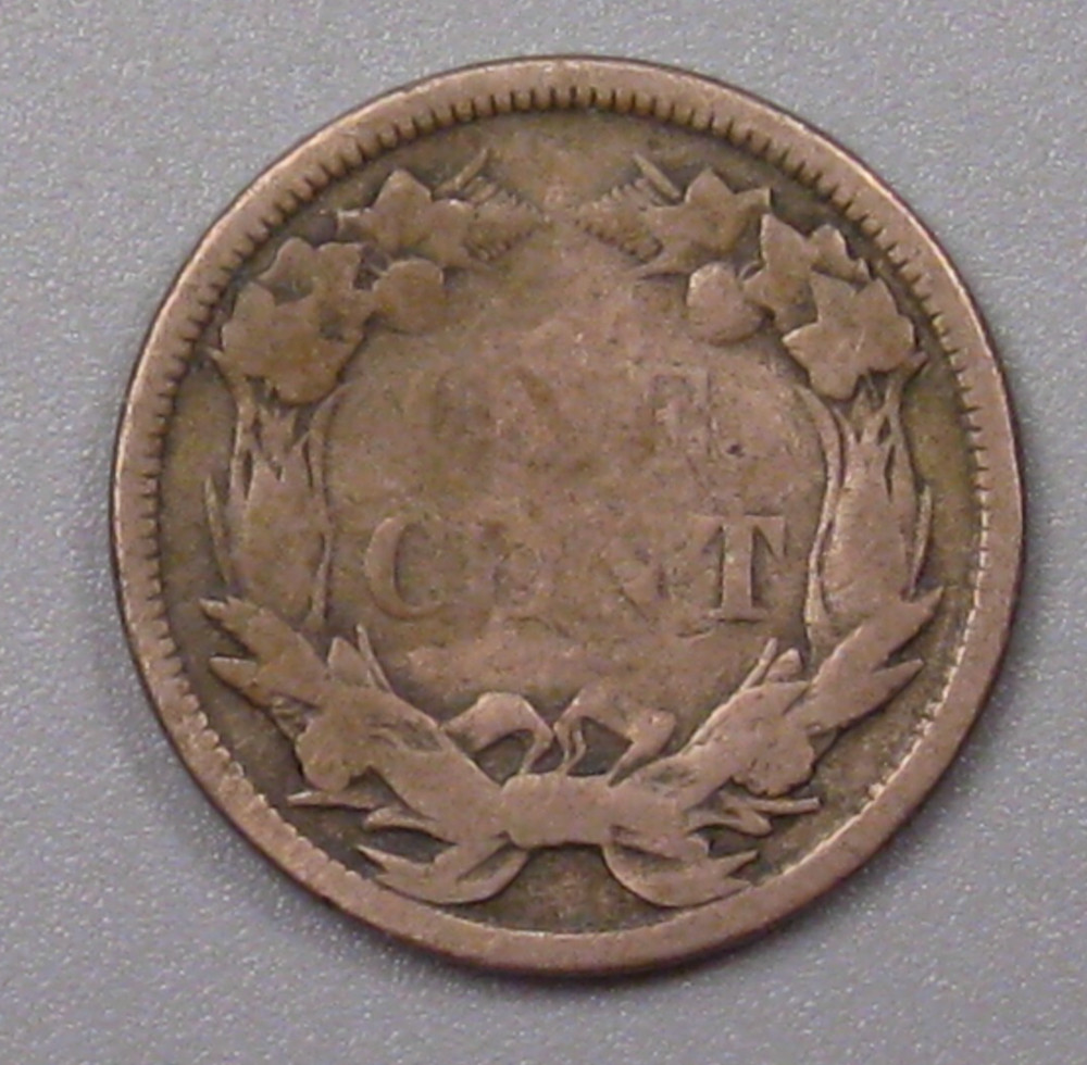 1858 SL (Small Letters) Flying Eagle Penny Cent. #38