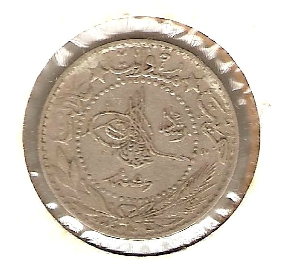1913 AH1327 TURKEY Coin 20 PARA *