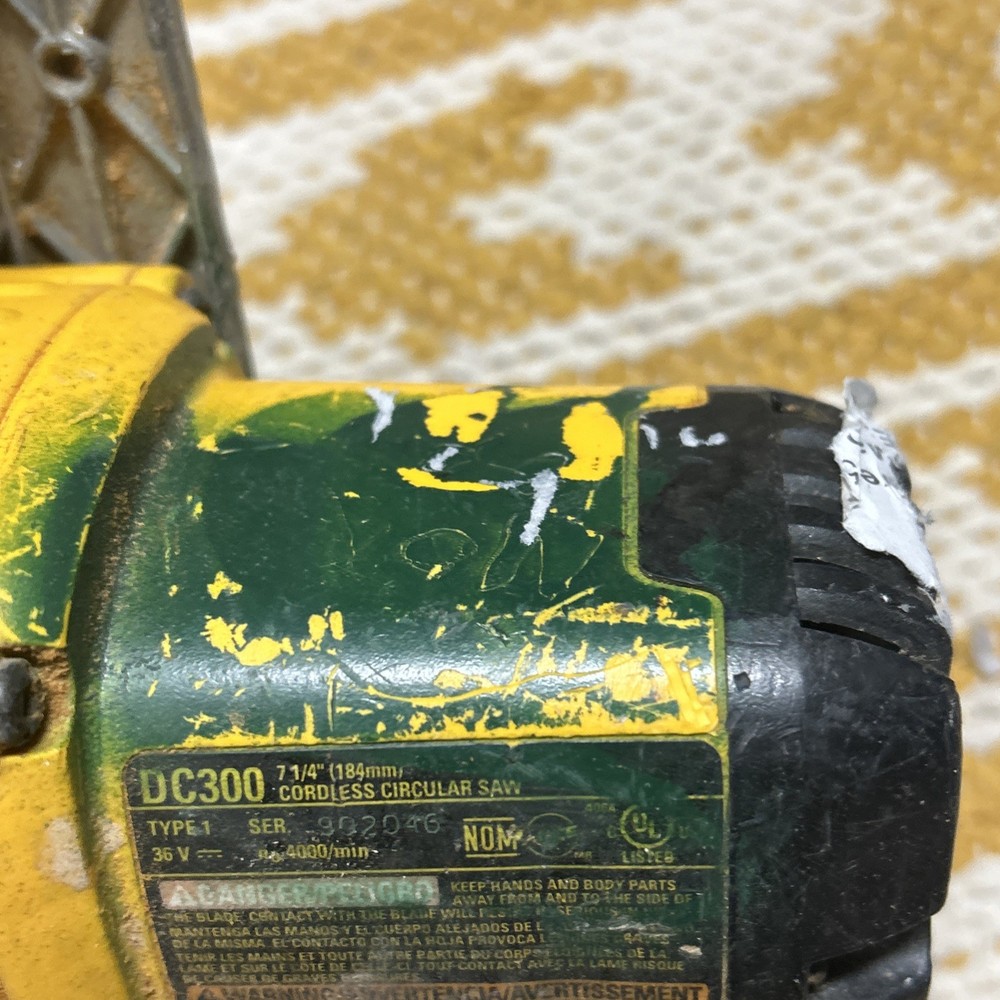 Used Dewalt 36V Cordless Circular Saw Tool *untested*