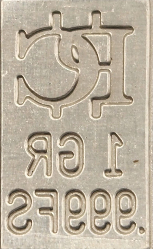 .999 Fine Silver 1 Grain Silver Bar Silver Bullion