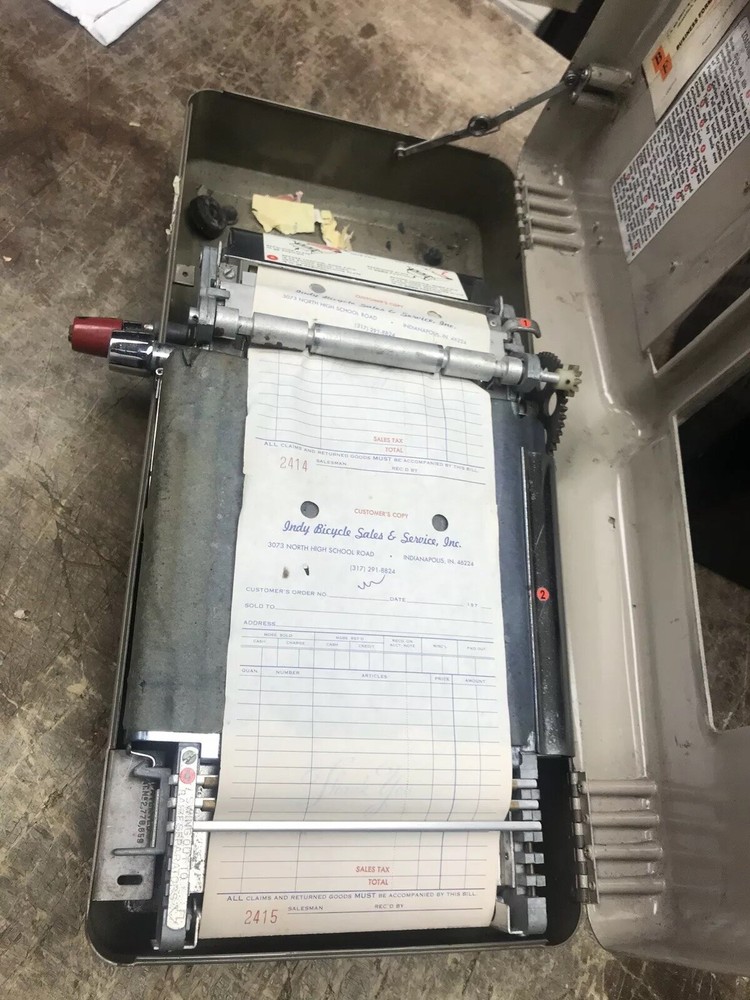 Vintage Phillip Hano Receipt Book Machine