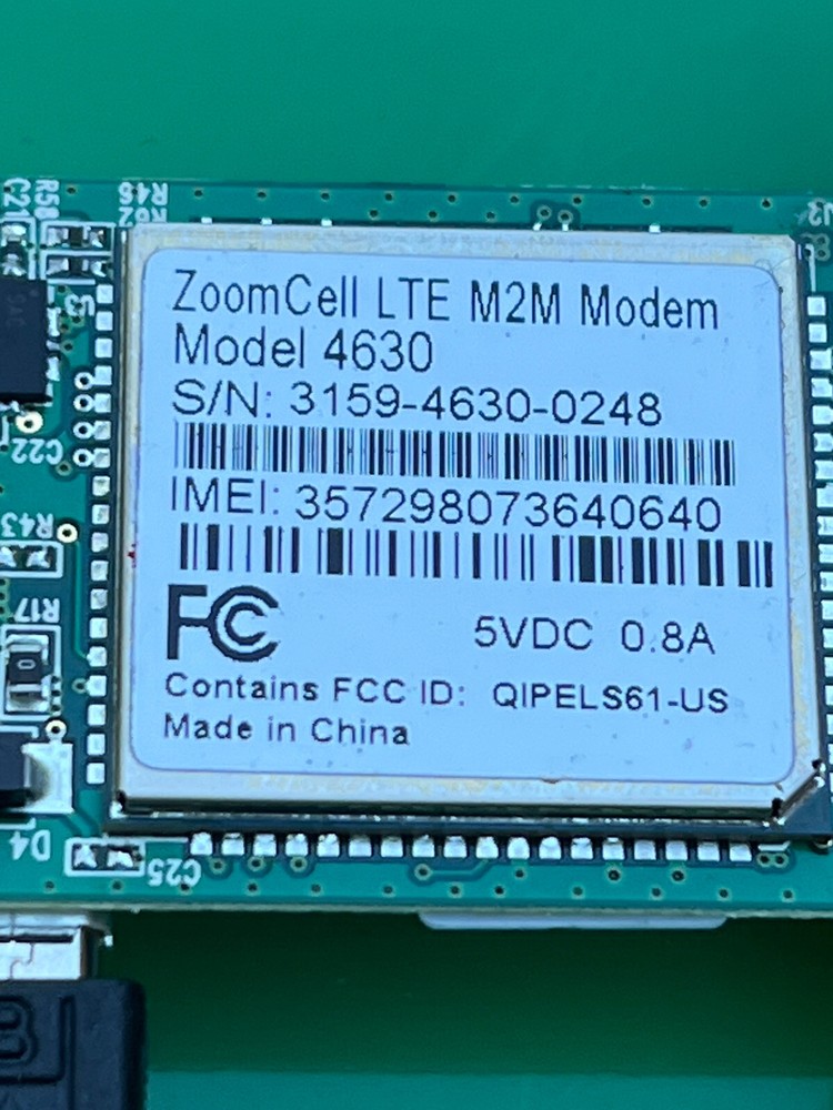 Zoom Cell LTE M2M modem Model 4630