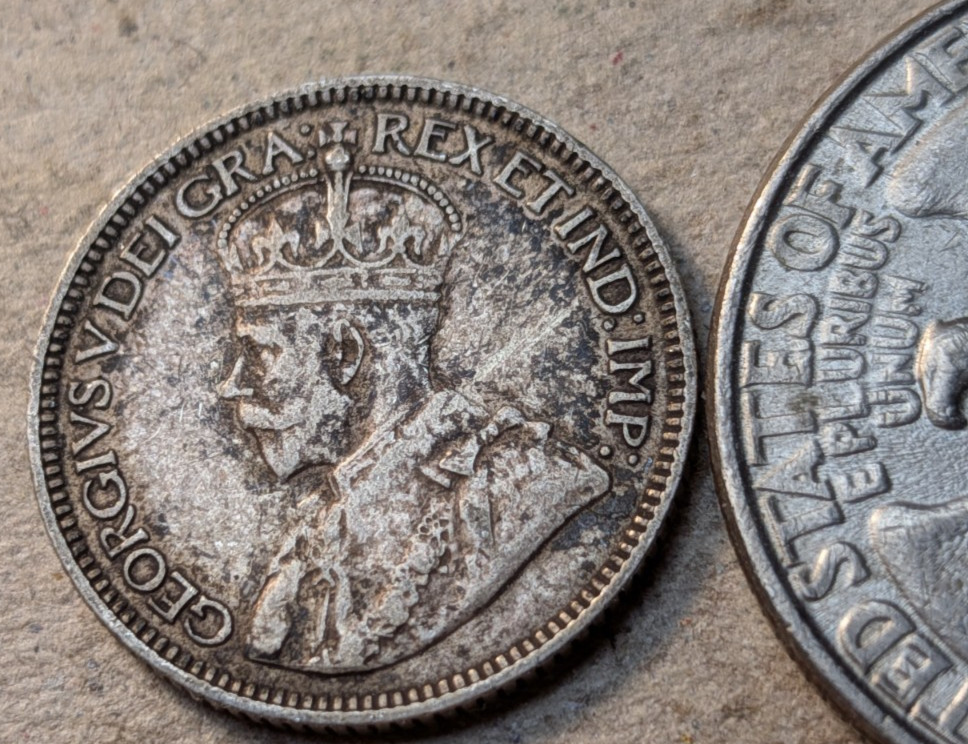 Canada 10 cents 1932 silver