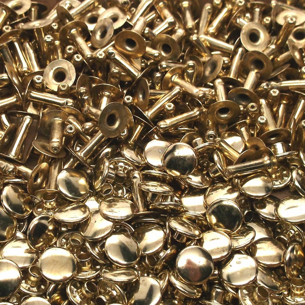 Solid Brass Rapid Rivets Medium 100 Pack 1273-01