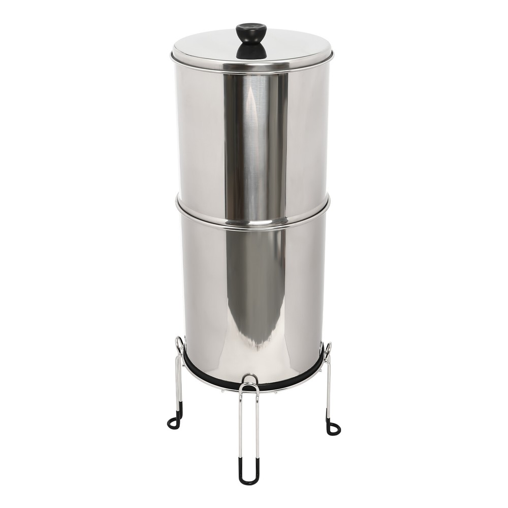 Gravity-fed Water Filter System 2.25 Gallon Stainless Steel Countertop System