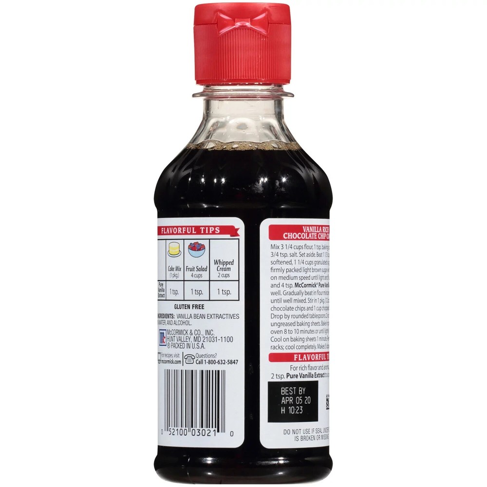 3 Pack - McCormick Pure Vanilla Extract, 8 fl. oz.