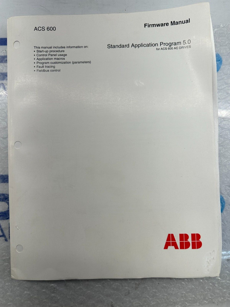 ABB ACS 600 Firmware Manual