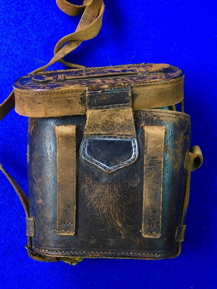 US WW1 Antique Oold Binoculars w/ Case