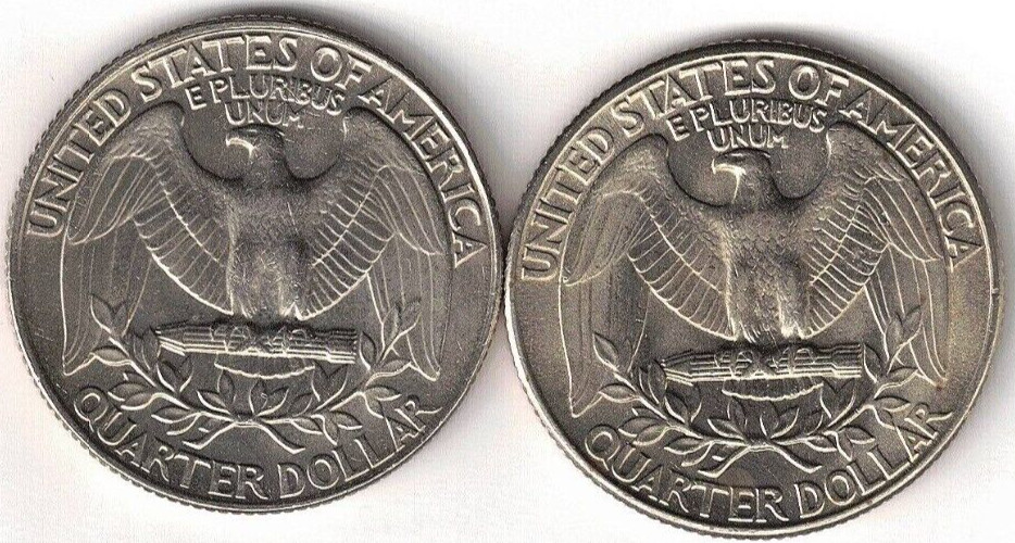 1991-D + P Uncirculated Two Washington Quarter Coins!
