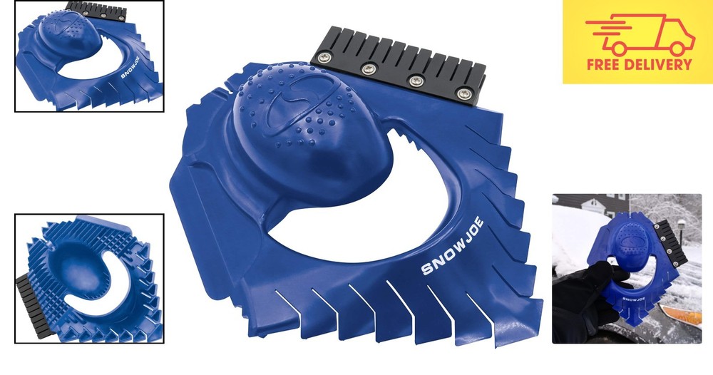 Compact SJEG-DZ Ice Dozer Windshield Scraper Tool - Tough on Ice, Safe on Glass