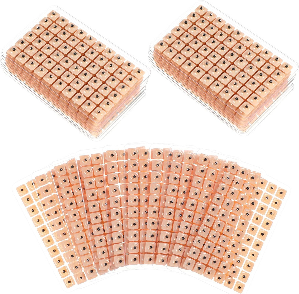 600 Counts Disposable Acupuncture Ear Seeds Multi-Condition Kit (10 Sheets)