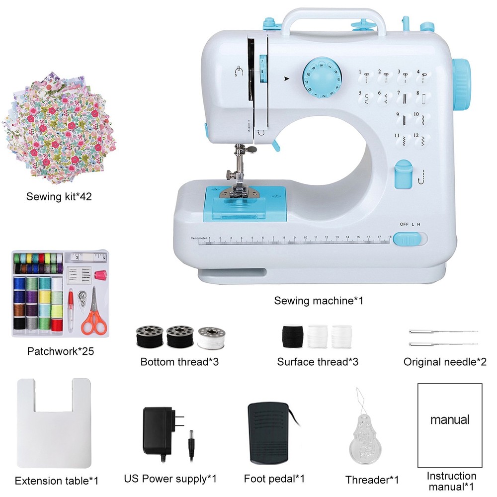 Portable Sewing Machine for Beginners with Full Kit & Extension Table