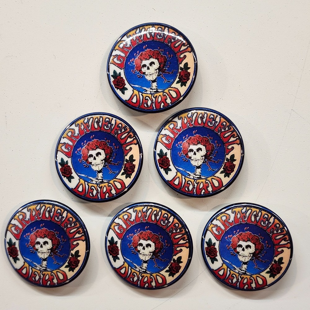 GREAT GIFT! G. KORAL COLLECTION "GRATEFUL DEAD" PINBACK PIN BUTTON