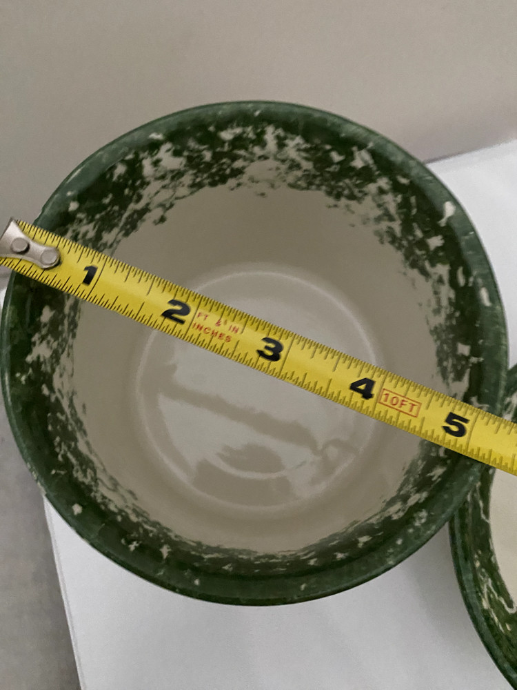 Pepper fermentation pot initials on bottom Italian pottery