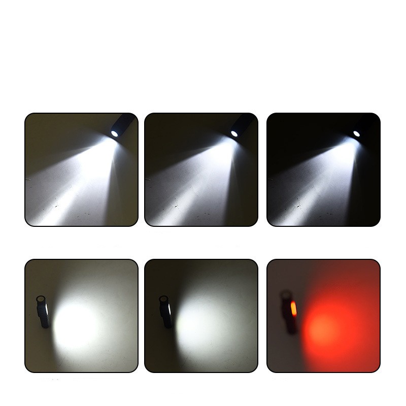 Magnetic COB LED Work Light USB Rechargeable Camping Light Flashlight+Headband