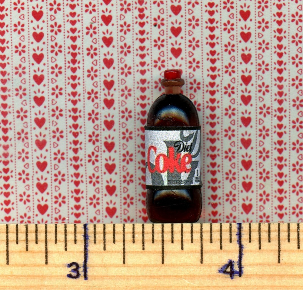 Dollhouse Miniature Size Cola Pop Bottle # DC