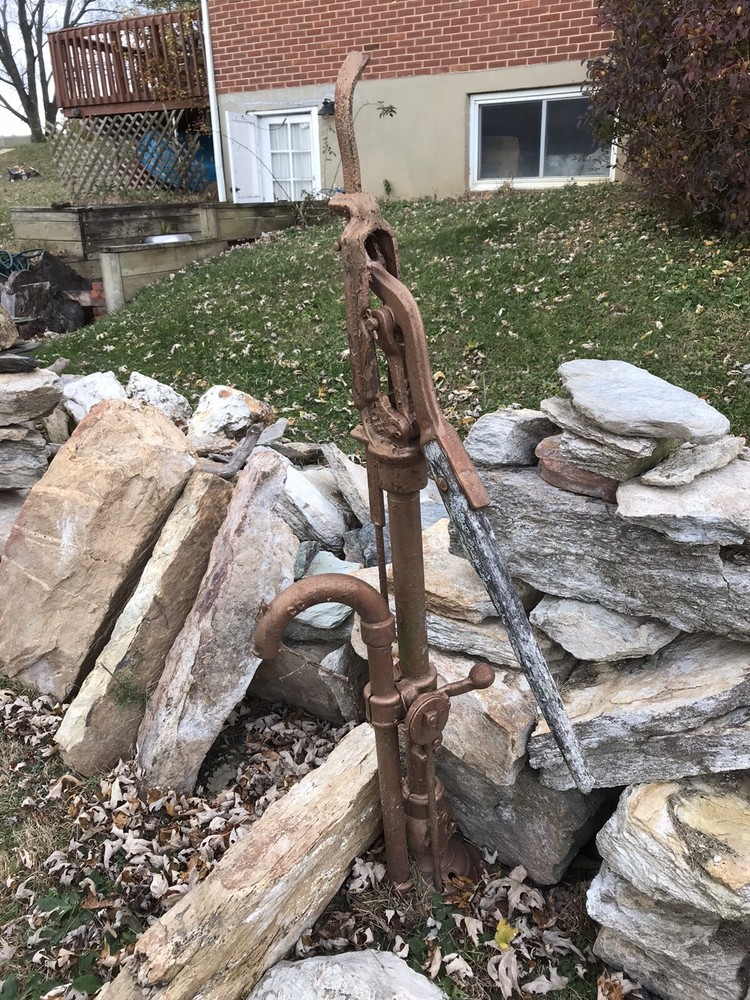 Vintage Cast Iron Hand Pump