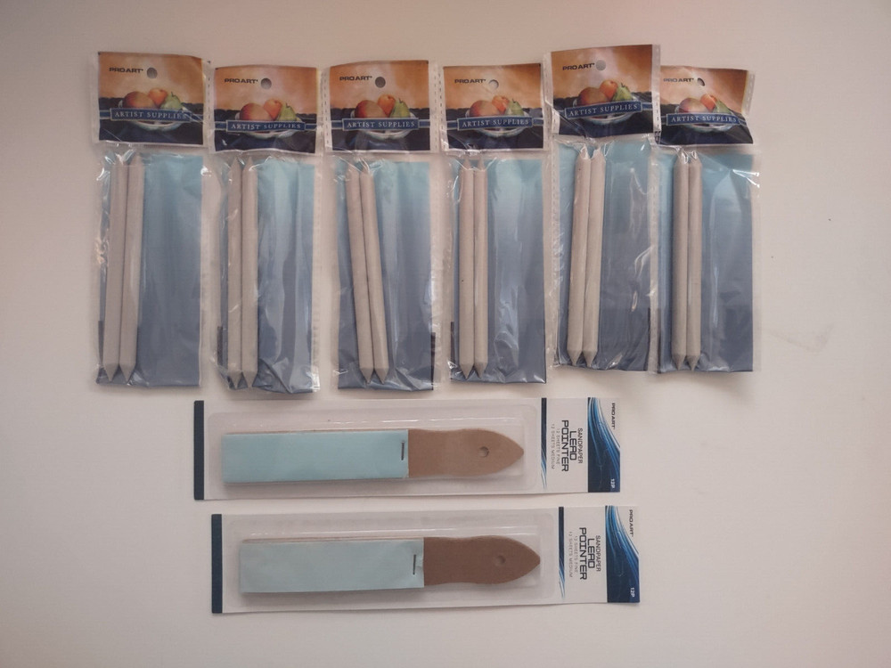 12 EA #3 Blending Stumps + 2 EA Sandpaper Lead Pointer