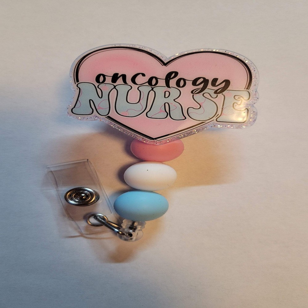 Badge Reel Oncology Nurse