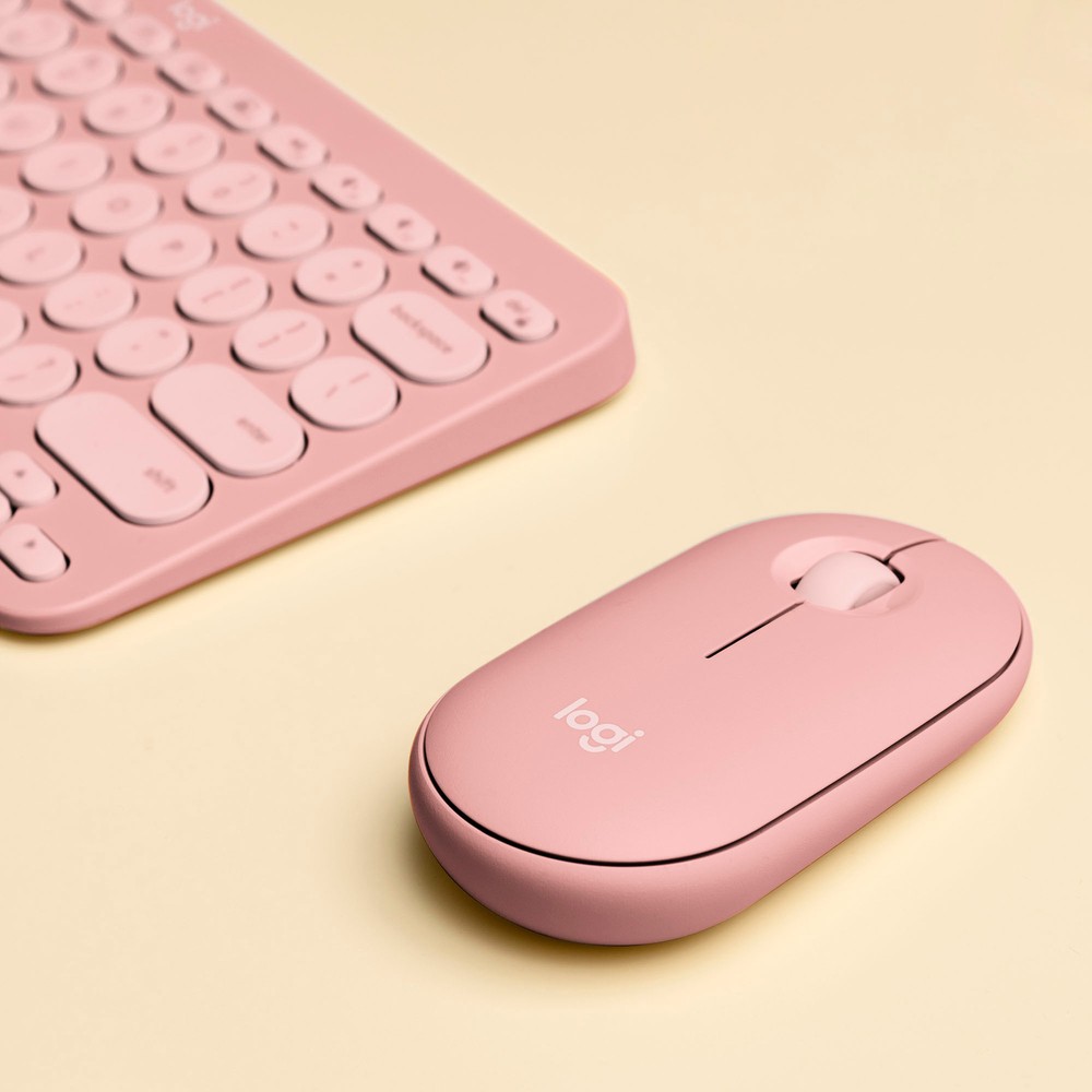 Logitech - Pebble 2 Combo Compact Wireless Scissor Keyboard and Mouse Bundle ...