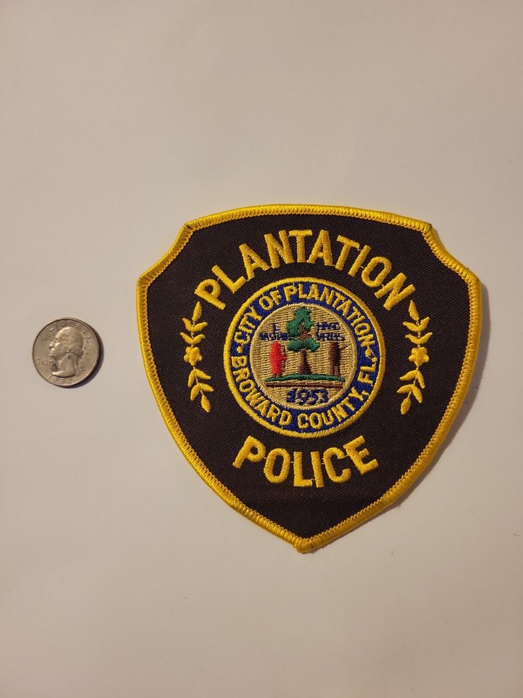 PLANTATION FLORIDA FL POLICE PATCH