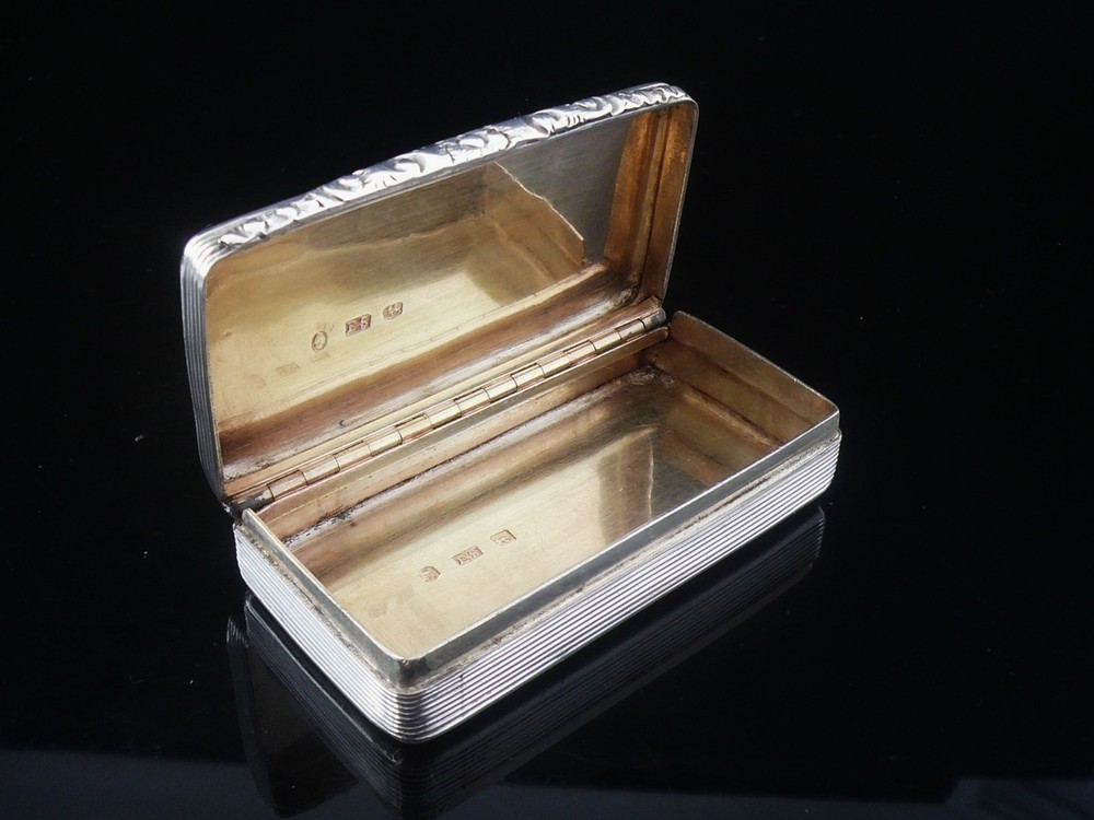 Antique Sterling Silver Snuff Box, Edward Smith, Birmingham 1835