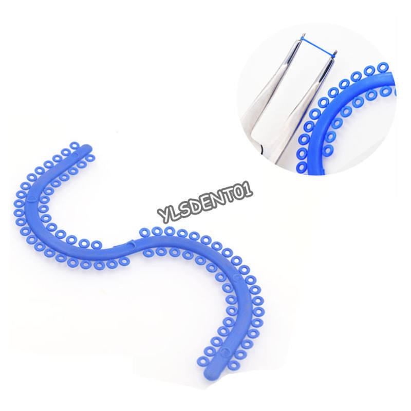 Dental Orthodontic Separators S Shape Rubber Ring ElasticTeeth 700Pcs